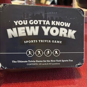 Black Card Game New York Sports Trivia